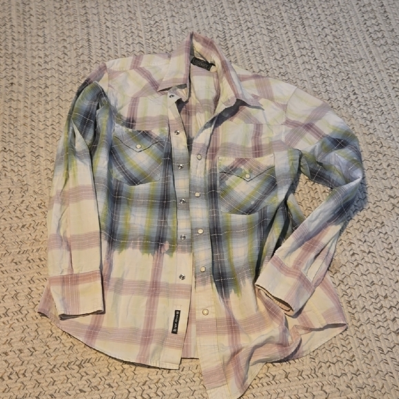 Lucky Brand Multicolor Plaid Button-Up Shirt - Picture 1 of 4